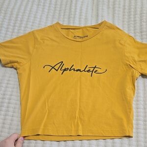 Alphalete Yellow Crop Top